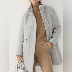 Beautiful J.Crew wool coat crafted from Italian Stadium Cloth by Nello Gori.